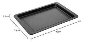 Tava patrata pentru pizza Zenker - Tava de copt premium 420 x 290 x 25 mm, garantie producator de 5 ani, Rezistent la caldura pana la 230degC, Acoperire antiaderenta de inalta calitate, Distributie optima a caldurii - Img 9