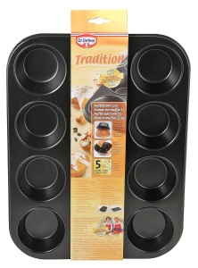 Tava pentru muffins Dr. Oetker 12 forme, Antiaderenta, 26.5 x 38.5 cm - Img 2