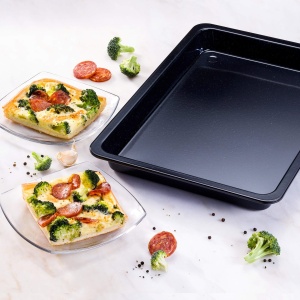 Tava pentru pizza Dr Oetker Back-Idee Creativ 42x29 cm emailata rezistenta la temperaturi inalte - Img 2