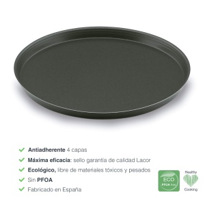 Tava pentru pizza Lacor 68824, 24 cm, aluminiu, produs european - Img 3