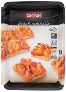 Tava pentru prajituri Zenker Pflaumenkuchenblech, 42 x 29 cm, antiaderenta, neagra - Img 5