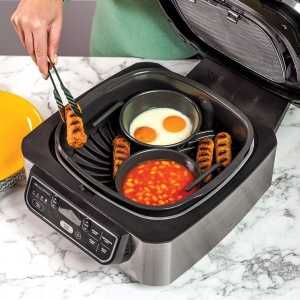 Tava si accesoriu de copt Ninja Foodi 4141J301UKE Non-Stick Ceramica Negru - Img 2
