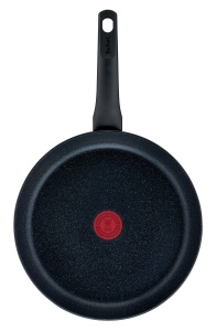 Tefal G28191 Set de tigai din 2 piese Black Stone, 24/28 cm, acoperire antiaderenta, indicator de temperatura semnal termic, potrivit pentru inductie, negru - Img 2