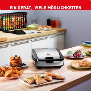 Tefal Snack Collection SW854D Aparat multifunctional 700W NegruInox - Img 3