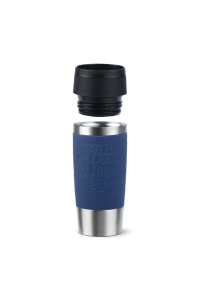 Tefal Travel Mug Classic Albastru Design Soft-Touch 100 Antiscurgere - Img 2