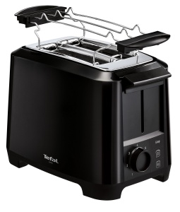Tefal TT1408 Uno Toaster 2 felii Negru Functie decongelare si 7 trepte de rumenire