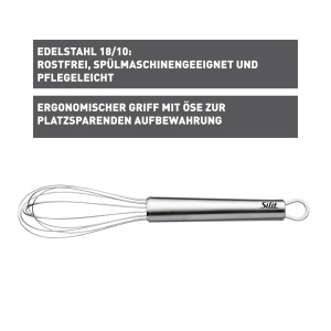 Tel Silit Classic Line 21 cm otel inoxidabil ergonomic spulabil in masina de vase - Img 2