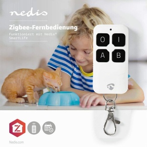 Telecomanda Nedis ZBRC10WT Zigbee 3.0 4 butoane Alb - Img 4