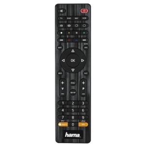 Telecomanda Universala Hama 4 in 1 pentru Smart TV, Neagra, Programare Rapida