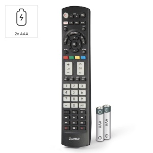 Telecomanda universala Hama pentru televizoare Panasonic (infrarosu, invatare, butoane iluminate, buton inteligent, functie Easy Mode, butoane principale ergonomice, raza de actiune de 10 m) negru - Img 2