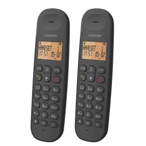Telefon DECT Logicom Iloa 255T cu 2 Mobilteile, Anrufbeantworter si Freisprechfunktion, Negru - Img 3