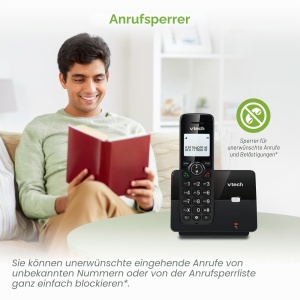 Telefon DECT VTech CS2000, fara fir, blocare apeluri, 300 m raza - Img 6
