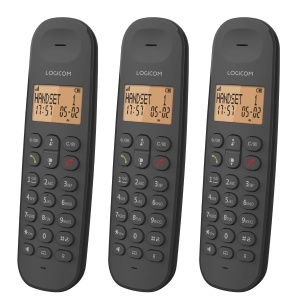 Telefon fix fara fir Logicom Iloa 350 Trio - 3 mobilteile, freisprech, negru - Img 3
