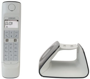 Telefon fix Logicom Retro 2 DECT, cu raspuns automat, negru, 10 ore autonomie - Img 1