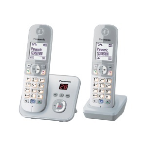 Telefon fix Panasonic KX-TG6822GS DECT cu raspuns automat perl-silver