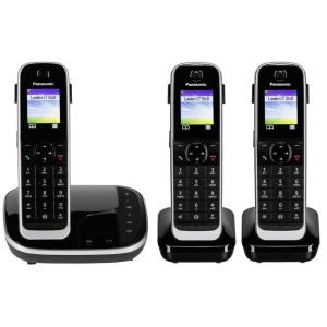 Telefon Panasonic KX-TGJ323GB Negru Set cu 3 Mobiluri Anrufbeantworter Functie Babyphone
