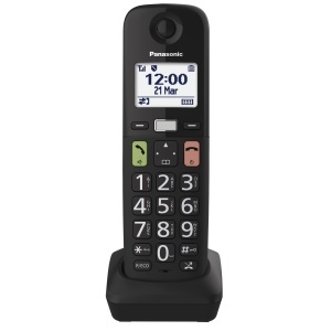 Telefon Panasonic KX-TGUA10EXB Mobil Tip DECT Tasta Favoriti Compatibil Aparat Auditiv Negru - Img 2