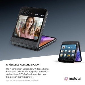 Telefon pliabil Motorola razr50, 50 MP, 8256 GB, 4200 mAh, gri - Img 4