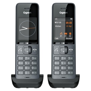 Telefon wireless Gigaset Comfort 520HX Duo 2 receptoare compatibil DECT titan-negru