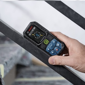 Telemetru laser profesional Bosch GLM 50-27 CG (laser verde, raza de actiune: pana la 50 m baterie litiu-ion 3,7 V, cablu USB, robust, IP65, transmisie de date Bluetooth, bucla, geanta) - Img 4