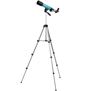 Telescop pentru copii Bresser Junior 50360, refractor, azimutal, cu cort, albastru - Img 4