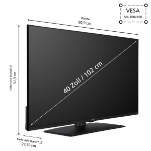 Televizor LED JVC LT-40VF4455, 40 inch (102 cm), Full HD - Img 2
