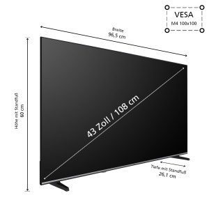 Televizor LED JVC LT-43VDF5455 43 inch Full HD HDR Triple-Tuner Negru - Img 3