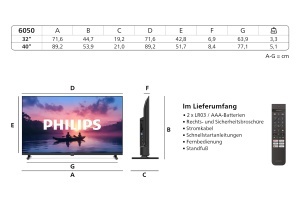 Televizor LED Smart PHILIPS 32PHS6060, 32 inch, HDR10, Dolby Audio - Img 4