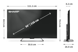 Televizor SHARP 50HR7365E 50 UHD QLED 144Hz Negru - Img 10