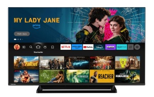Televizor Toshiba de 43 inch Fire TV (Smart TV 4K UHD, HDR Dolby Vision, Triple Tuner, Alexa Built-In, Sound by Onkyo) 43UF3F63DAZ