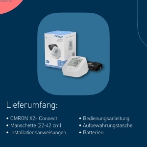 Tensiometru digital OMRON X2 Connect Bluetooth Manseta universala 22-42 cm - Img 7