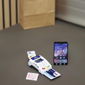 Terminal PoS pentru copii Theo Klein 7274 cu smartphone, sunet si lumini - Img 5
