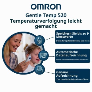 Termometru digital OMRON Gentle Temp 520 cu masurare in 1 secunda, 21 huse - Img 5
