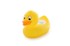 Termometru digital pentru baie Rotho Babydesign Ente, galben, 0-50 C