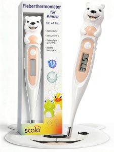 Termometru digital pentru copii SCALA SC 44 flex, 10 sec, flexibil, design Eisbar