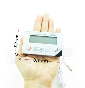 Termometru digital profesional TFA Dostmann LT-102, IP65, cablu 300 cm, alb - Img 8