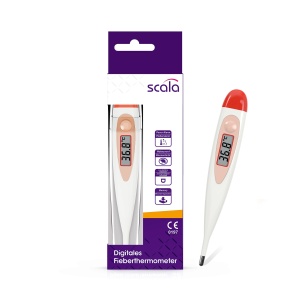 Termometru digital scala SC 17, rezistent la apa, cu semnal sonor, 60 secunde masurare, rosu