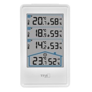 Termometru digital TFA Dostmann cu 3 senzori pentru interior si exterior - Img 2