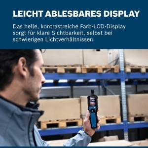 Termometru-Higrometru Bosch Professional GDH 1-17, LCD Color, IP 65 - Img 3