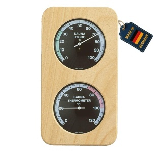 Termometru-Higrometru Sauna TFA Dostmann 40.1004, Hitzebestandig, Negru