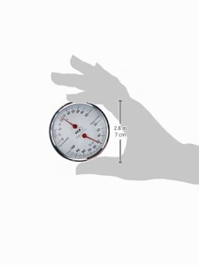 Termometru-Higrometru TFA Dostmann 45.2041.42 cu inel metalic, argintiu - Img 2