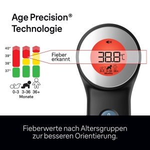 Termometru pentru frunte fara contact Braun Sensian 7 | Tehnologie de precizie a varstei | 3 in 1 | Afisaj digital cu coduri de culori | Potrivit pentru bebelusi si copii | Brandul #1 printre medici(1) | BNT400 - Img 2