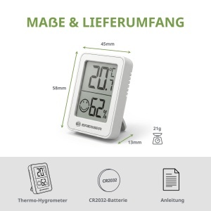 Termometru si Higrometru Digital Bresser ClimaTemp, Compact, cu Indicator de Comfort - Img 6