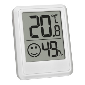 Termometru si higrometru digital TFA Dostmann 30.5060.02, alb
