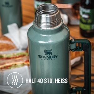 Termos 1.4L Stanley 1913 Classic - Verde Hammertone, Izolare Vakuum - Img 4