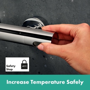 Termostat de cada hansgrohe Ecostat Fine, crom, cu SafetyStop, pentru 2 consumatori - Img 5