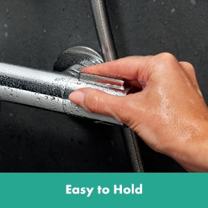 Termostat de dus hansgrohe Ecostat Element, crom, cu SafetyStop si EcoStop - Img 3