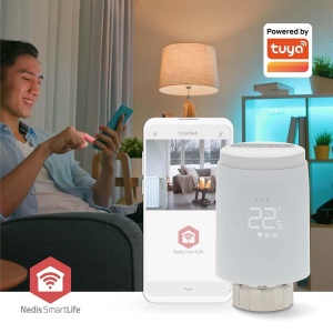 Termostat inteligent pentru calorifere Nedis Zigbee 3.0, cu LED, baterie - Img 3