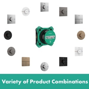 Termostat Submontat hansgrohe ShowerSelect Comfort Q, 2 Functii, Crom - Img 5