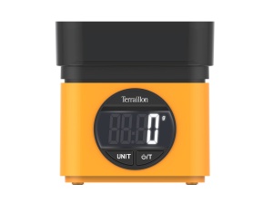 TERRAILLON BA22 Mythical Yellow - Cantar electronic de bucatarie - Design iconic - Bol integrat 0,7 L - Afisaj LCD mare - Afisaj XXL al numerelor - Functie tara - Img 1